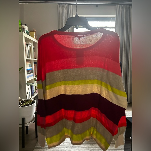 NWT Multicolor Minnie Rose Crewneck Cashmere Sweater - Picture 2 of 3